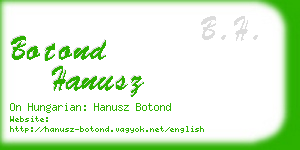 botond hanusz business card